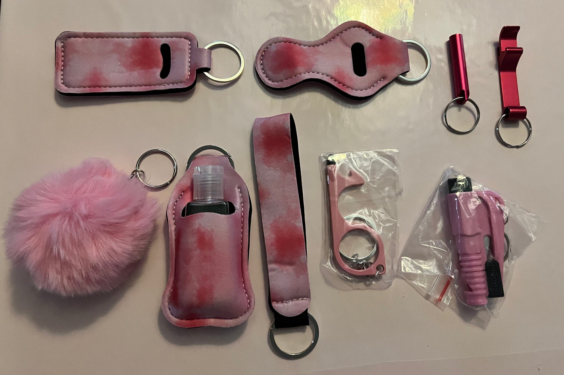 10 piece Personal Keychain For Defense
